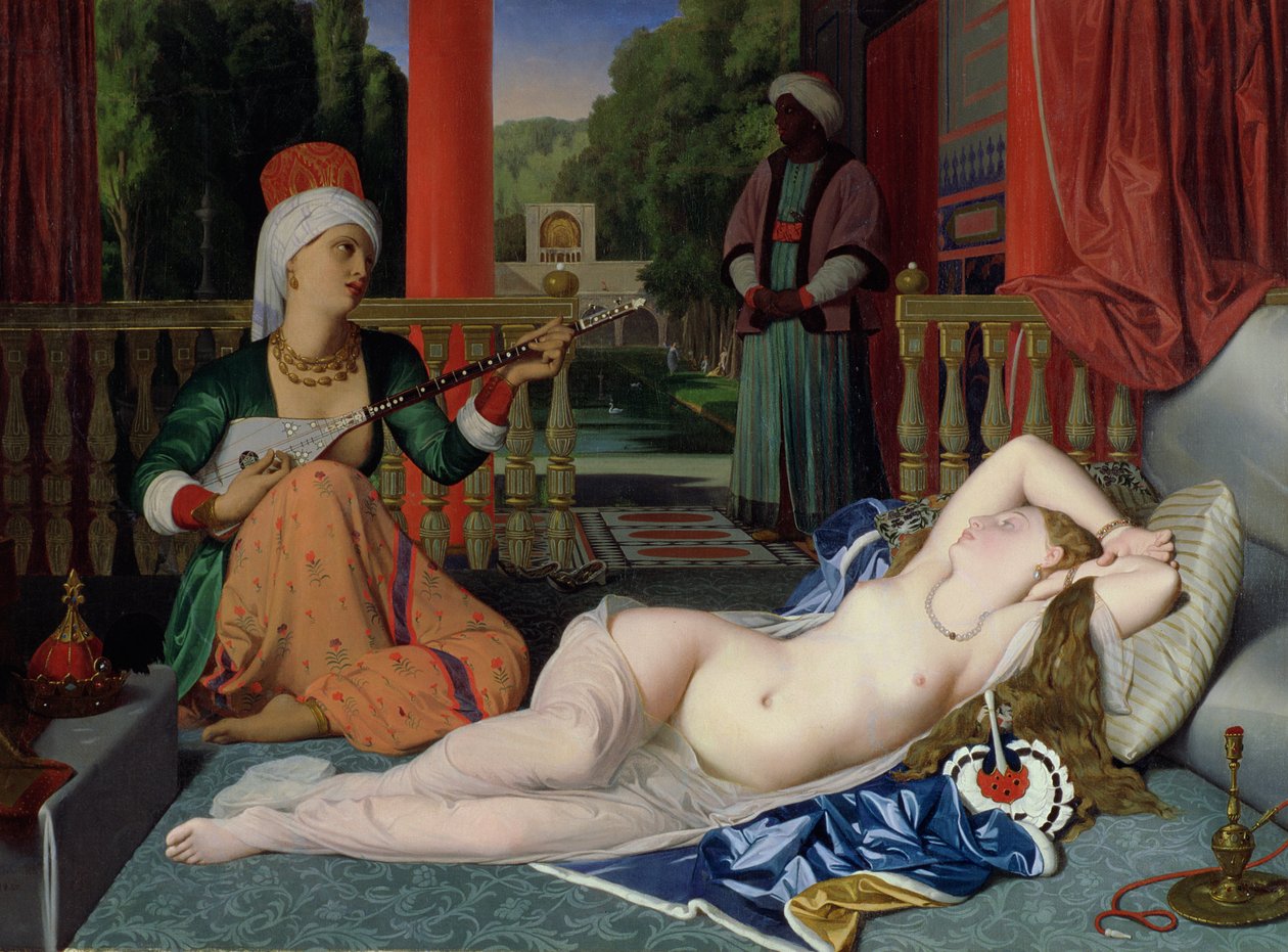 Odalisque met Slaaf door Jean Auguste Dominique Ingres