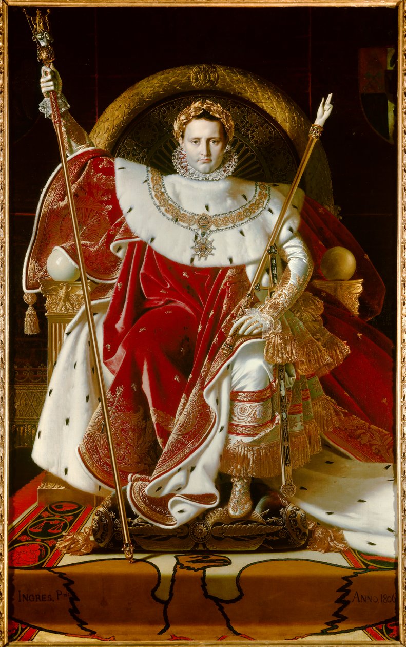 Portret van Napoleon I door Jean Auguste Dominique Ingres