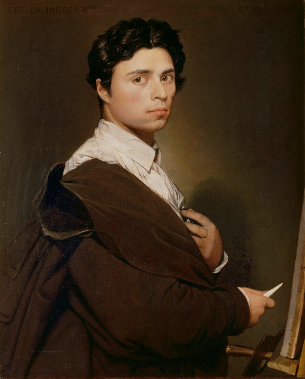 Zelfportret, 1804 door Jean Auguste Dominique Ingres