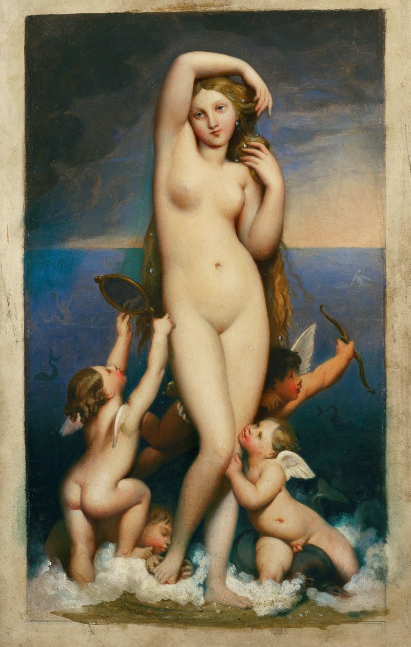 Venus Anadyomene ... door Jean Auguste Dominique Ingres