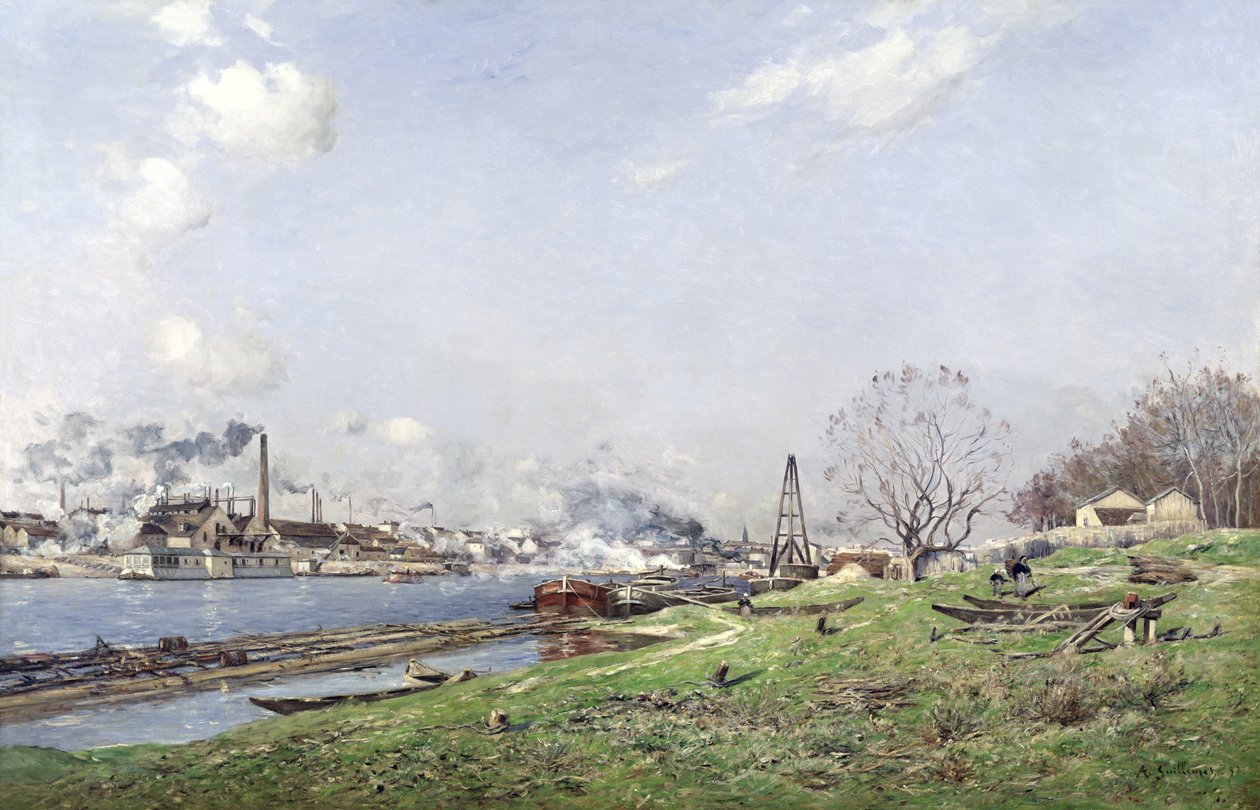 De Seine bij Conflans-Charenton, 1892 door Jean Baptiste Antoine Guillemet