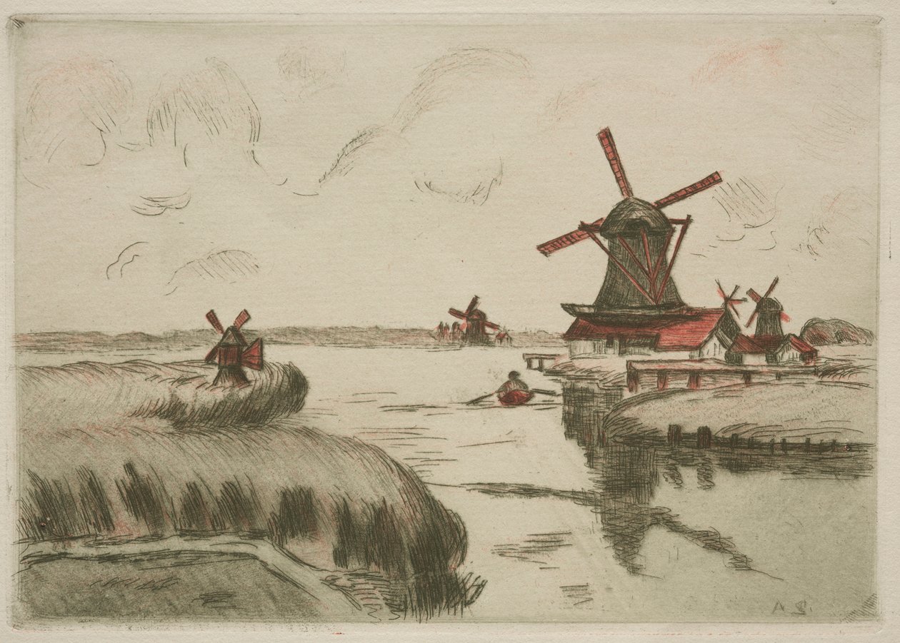 Uitzicht vanaf Saardam, 1909 door Jean Baptiste Armand Guillaumin