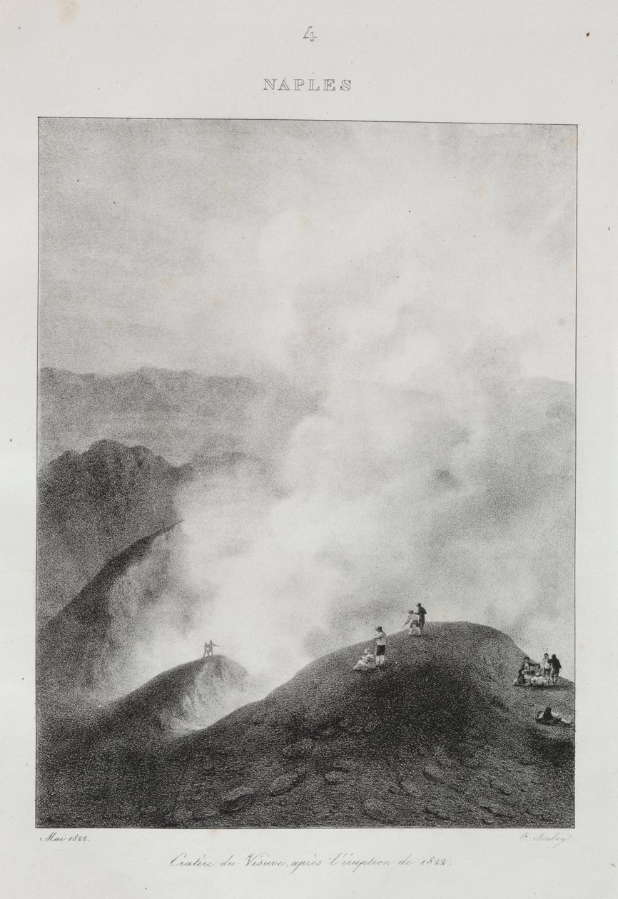 Reis naar Italië in 1822 door Jean Baptiste Isabey