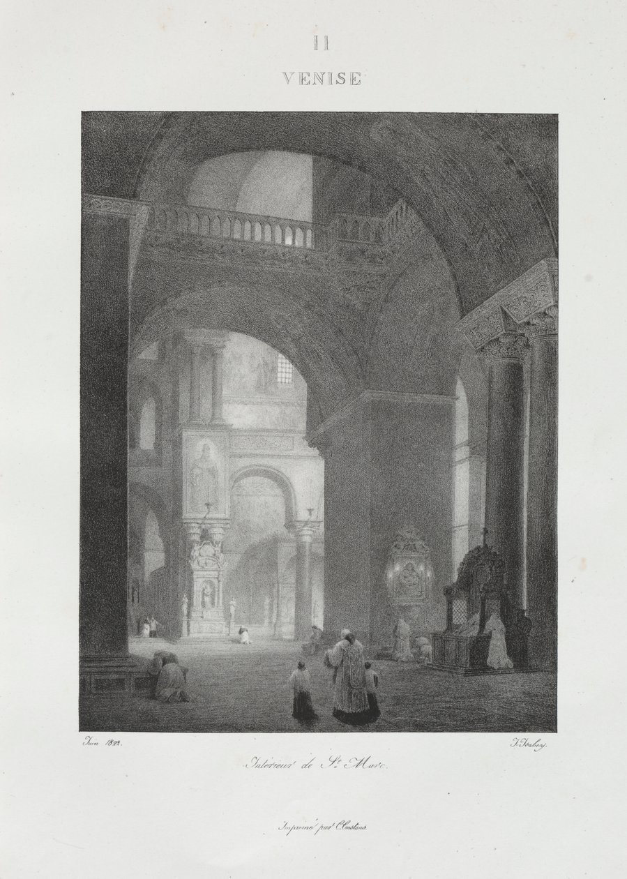 Reis naar Italië in 1822 door Jean Baptiste Isabey