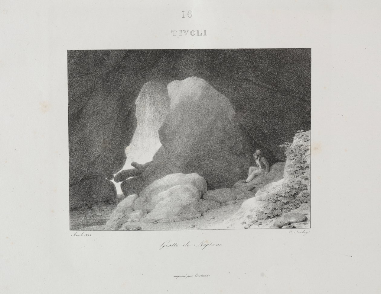 Reis naar Italië in 1822 door Jean Baptiste Isabey