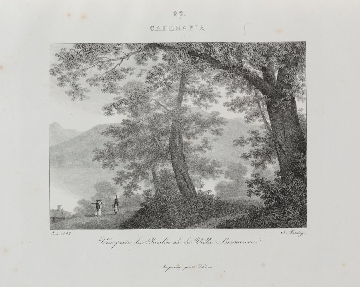 Reis naar Italië in 1822 door Jean Baptiste Isabey