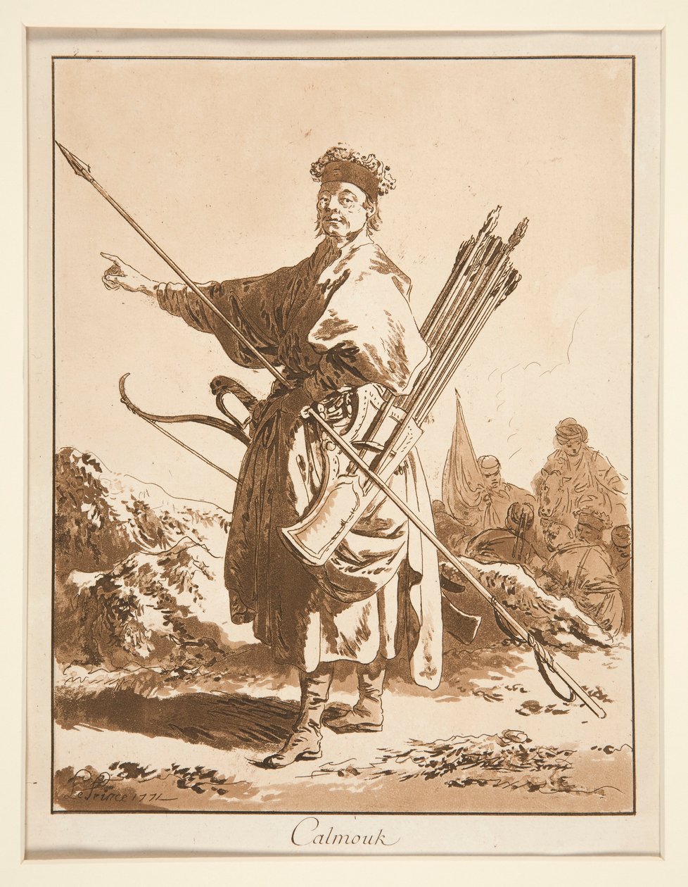 Calmouk door Jean Baptiste Le Prince