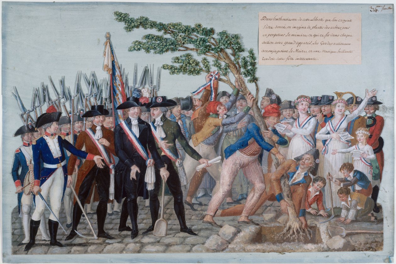 Vrijheidsboom 1789, ca. 1790 door Jean Baptiste Lesueur