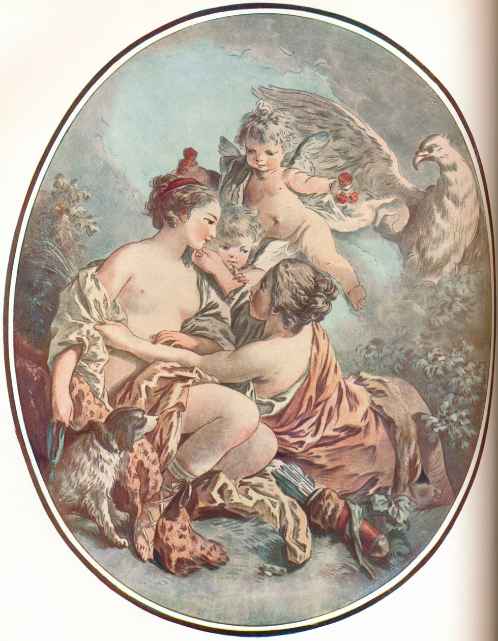 La Toilette de Venus, 1907 door Jean Baptiste Marie Huet