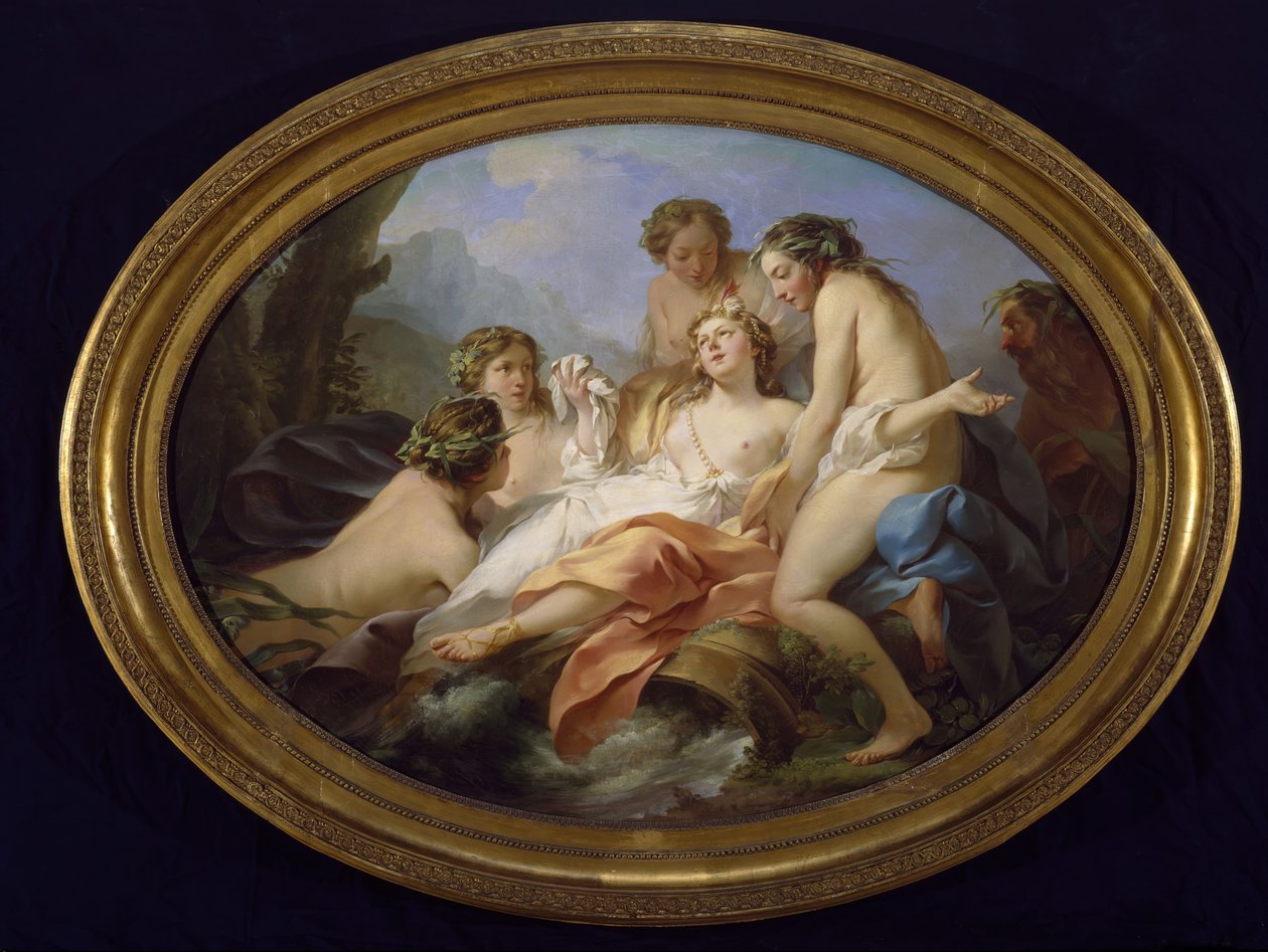 Psyche gered door Najaden, 1750 door Jean Baptiste Marie Pierre