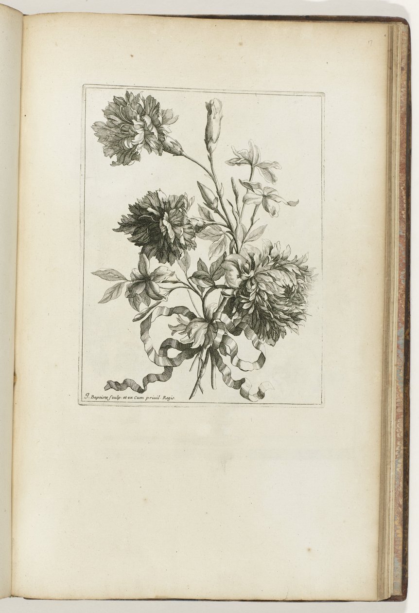 Gebonden boeket (Les Petits Bouquets) door Jean Baptiste Monnoyer