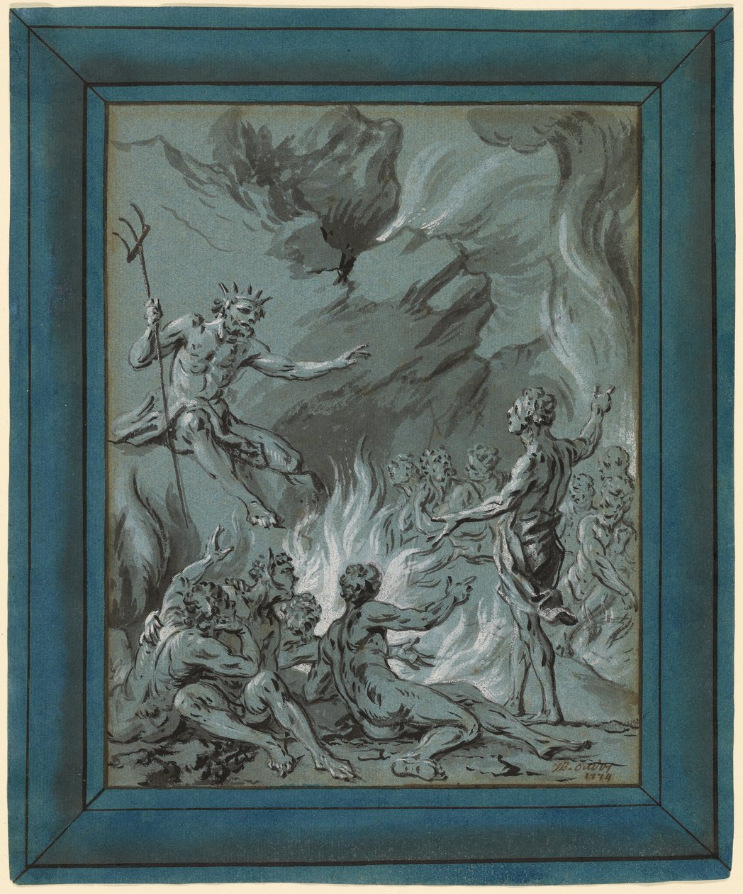 Belphagore door Jean Baptiste Oudry