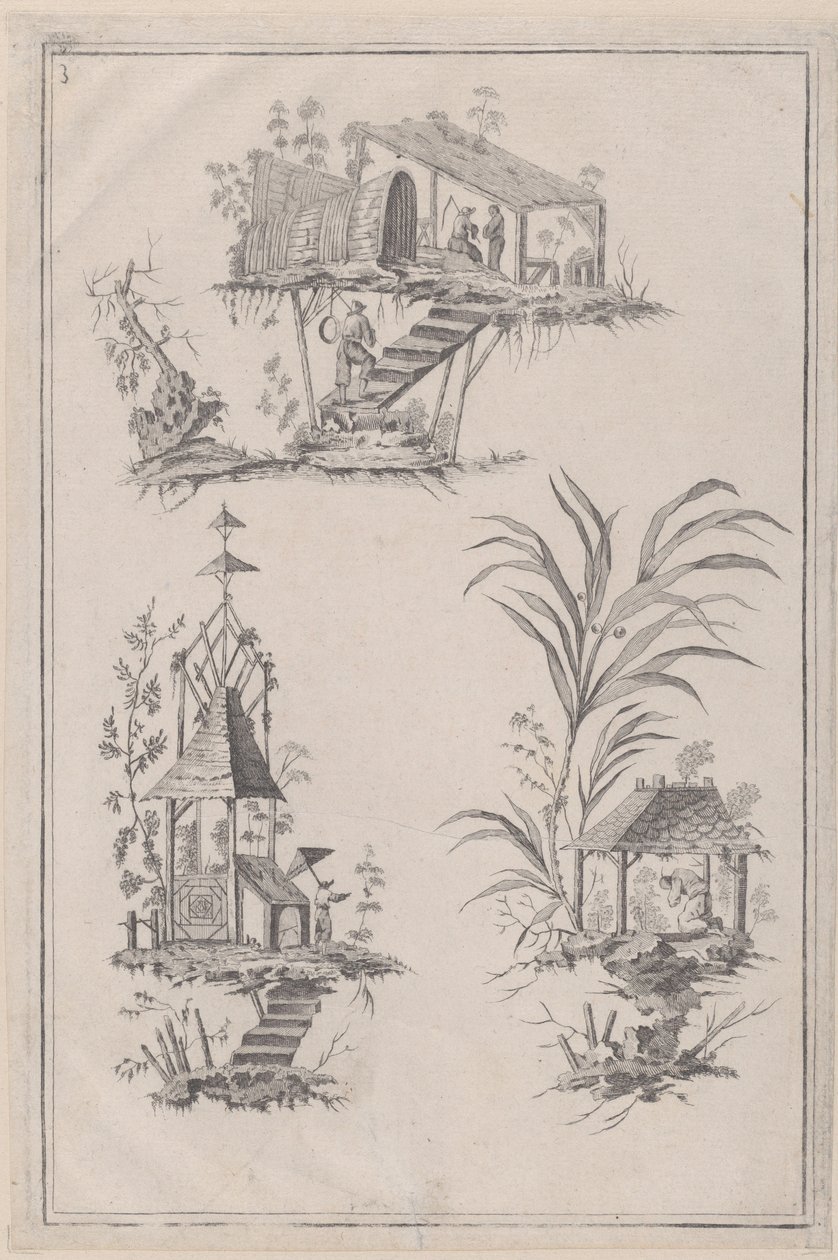 Chinoiserie ornamenten door Jean Baptiste Pillement