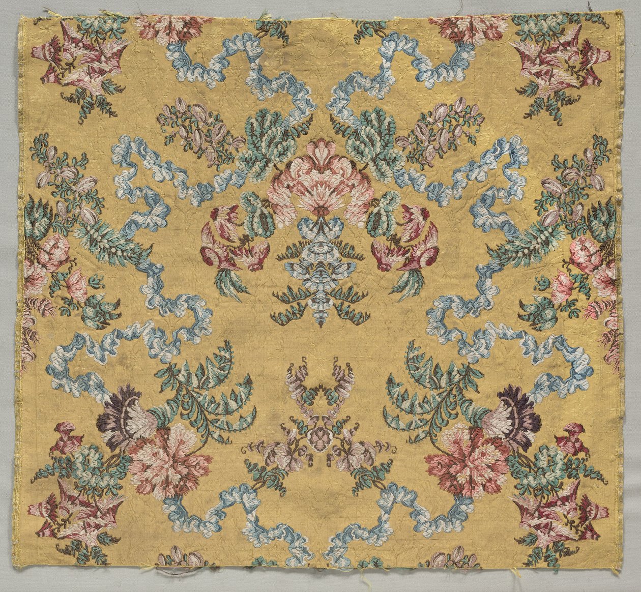 Stuk geborduurde zijde, 1723-1774 door Jean Baptiste Pillement
