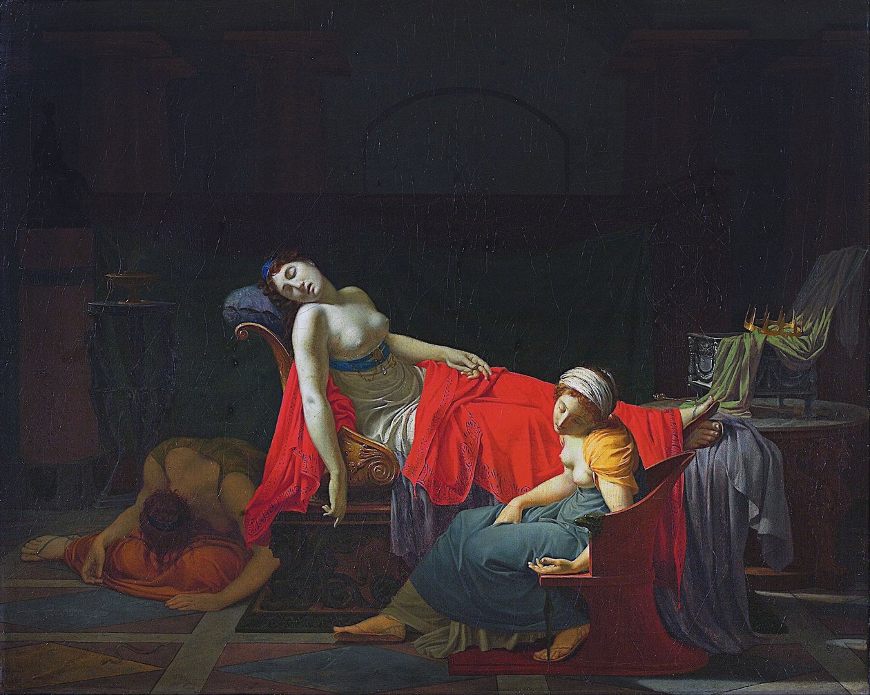 Dood van Cleopatra door Jean Baptiste Regnault