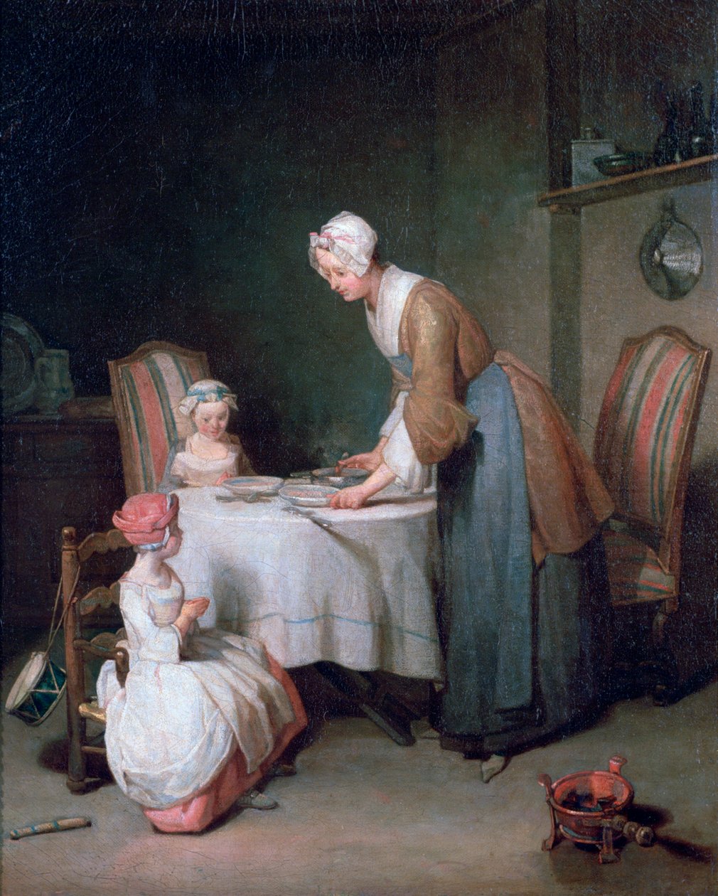 Zegende genade, 1744 door Jean Baptiste Simeon Chardin