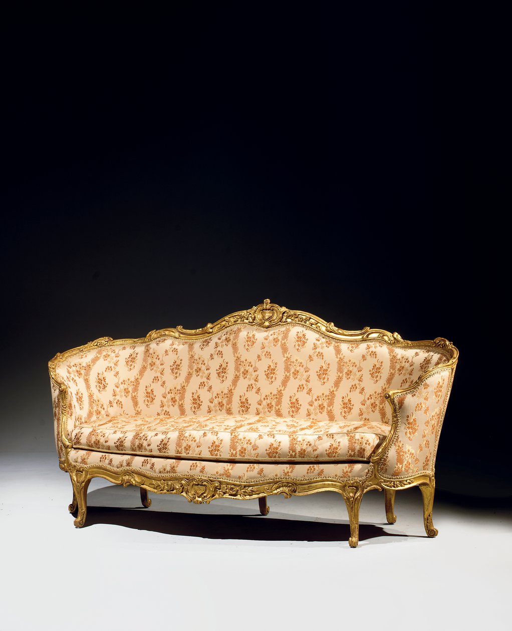 Louis XV sofa, 1717 door Jean Baptiste Tilliard