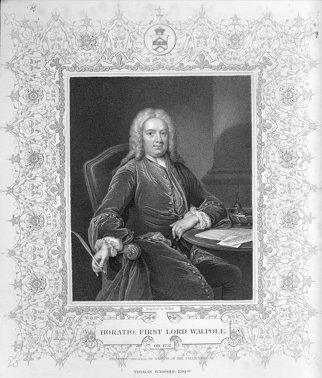 Horatio Walpole door Jean Baptiste Vanloo