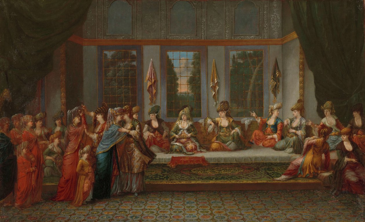 Griekse bruiloft door Jean Baptiste Vanmour