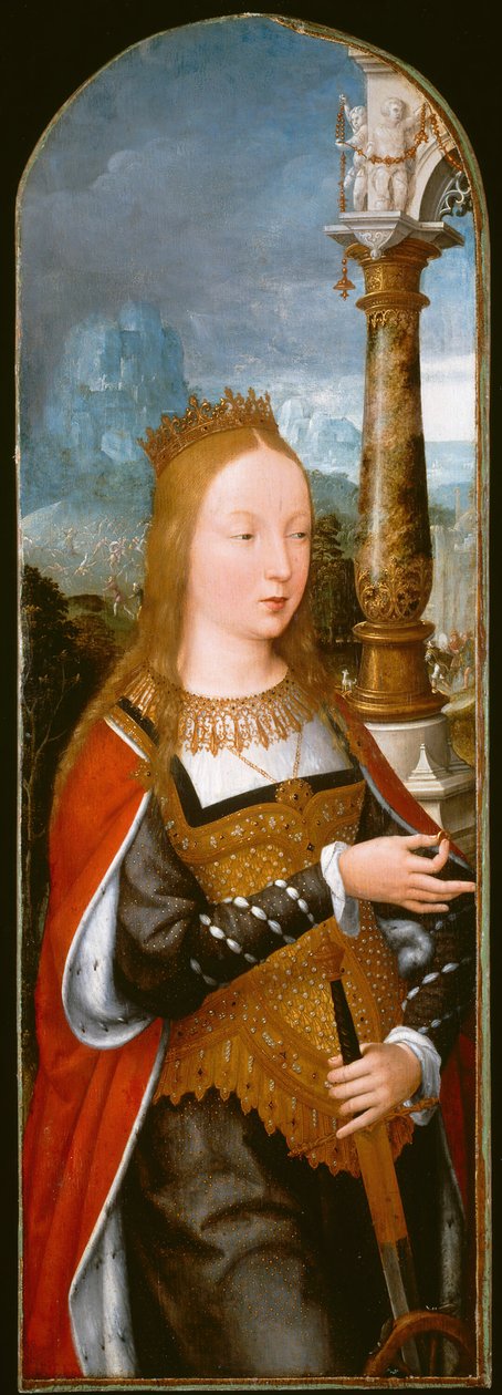 Sint-Catharina, ca. 1520 door Jean Bellegambe