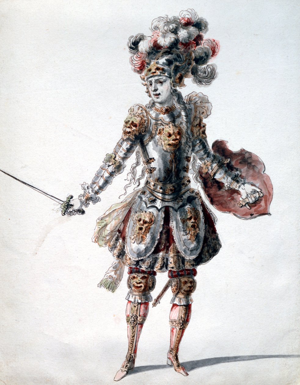 Betoverde Ridder, ca. 1685 door Jean Berain, Jean Baptiste Lully