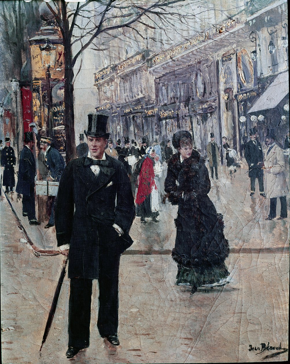 Op de boulevard door Jean Beraud