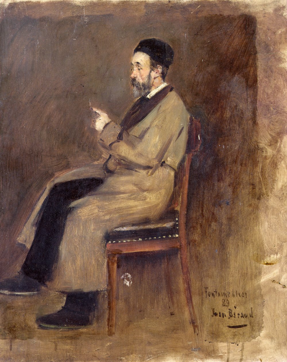 Portret van J. J. Weiss (1827-1891) door Jean Beraud