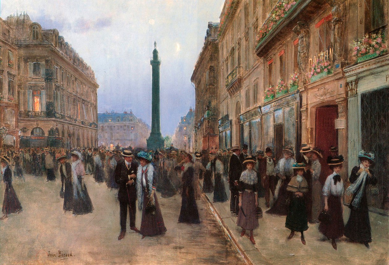 Rue de la Paix, Parijs, 1907 door Jean Beraud