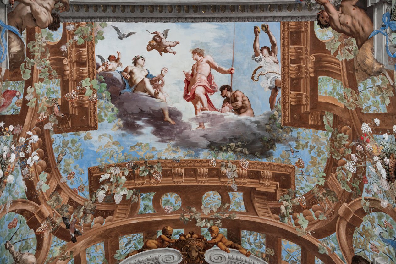 Bacchus en Venus en putti door Jean Boulanger