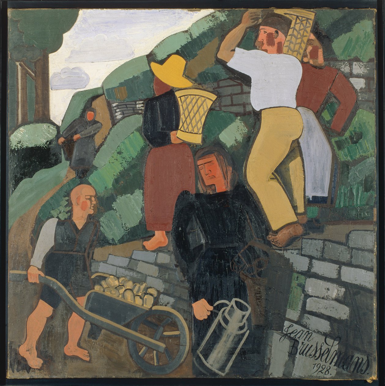 Boeren door Jean Brusselmans