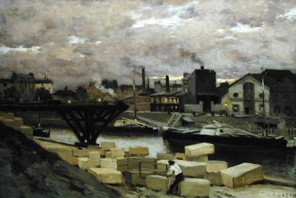 De kades, c.1885-90 door Jean Charles Cazin