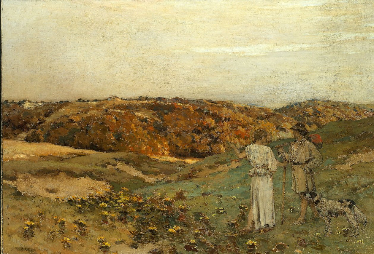 Tobias en de Engel, 1878 door Jean Charles Cazin
