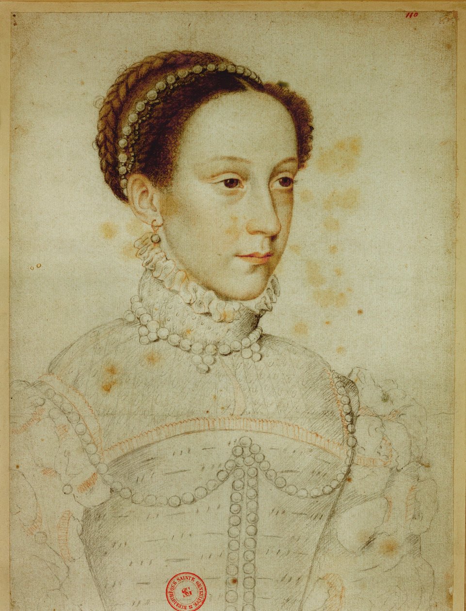 Mary Stuart, koningin van de Schotten door Jean Clouet