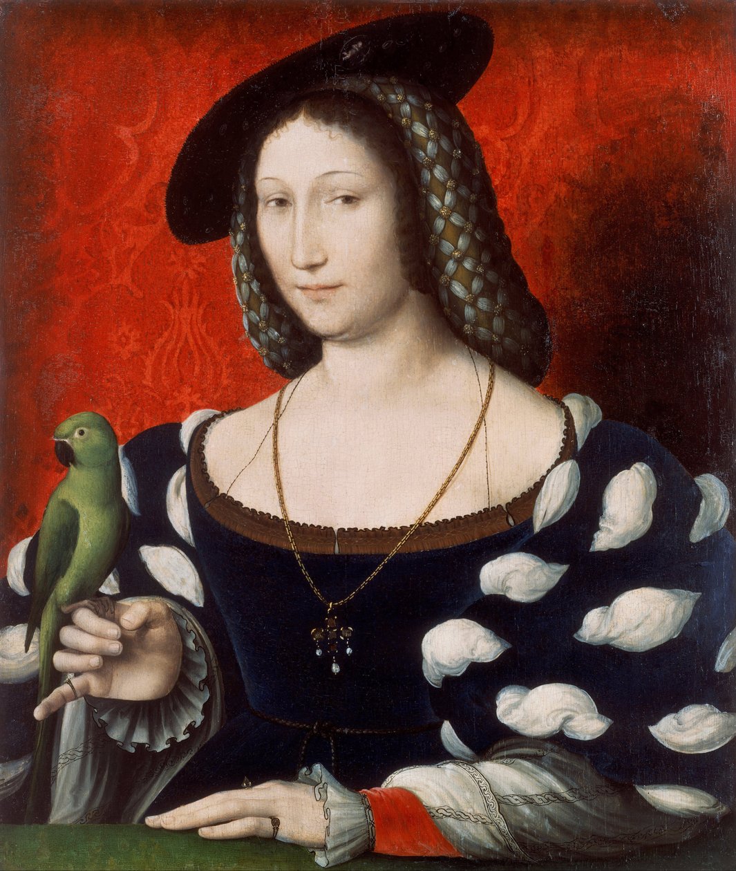 Portret van Margaretha van Navarra door Jean Clouet
