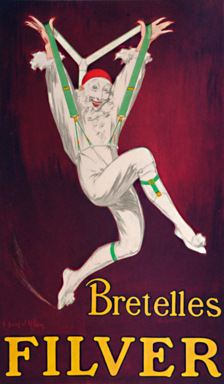 Bretelles Filver - Franse poster, ca. 1926 door Jean D