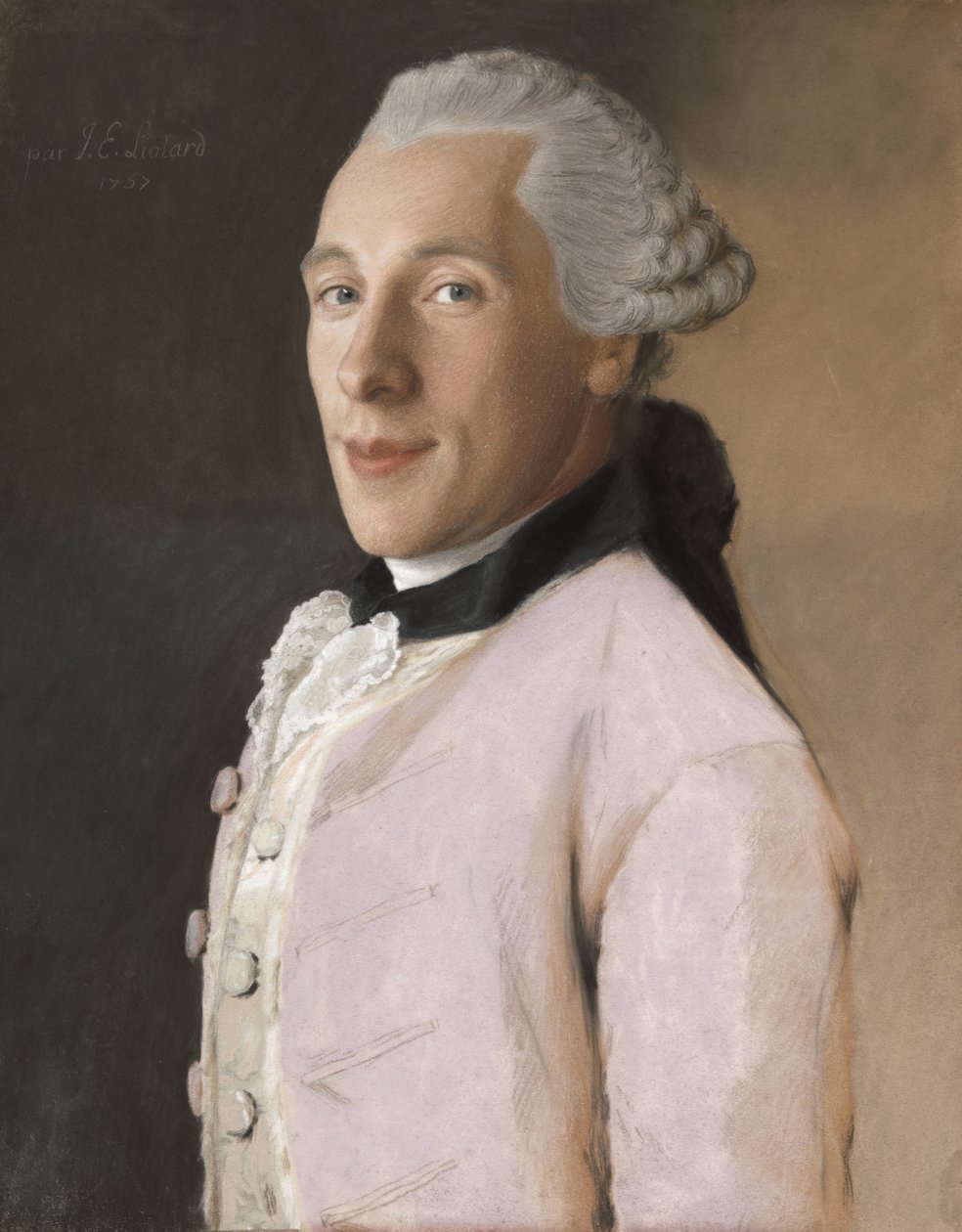 Joachim Rendorp door Jean Etienne Liotard (signed by artist)