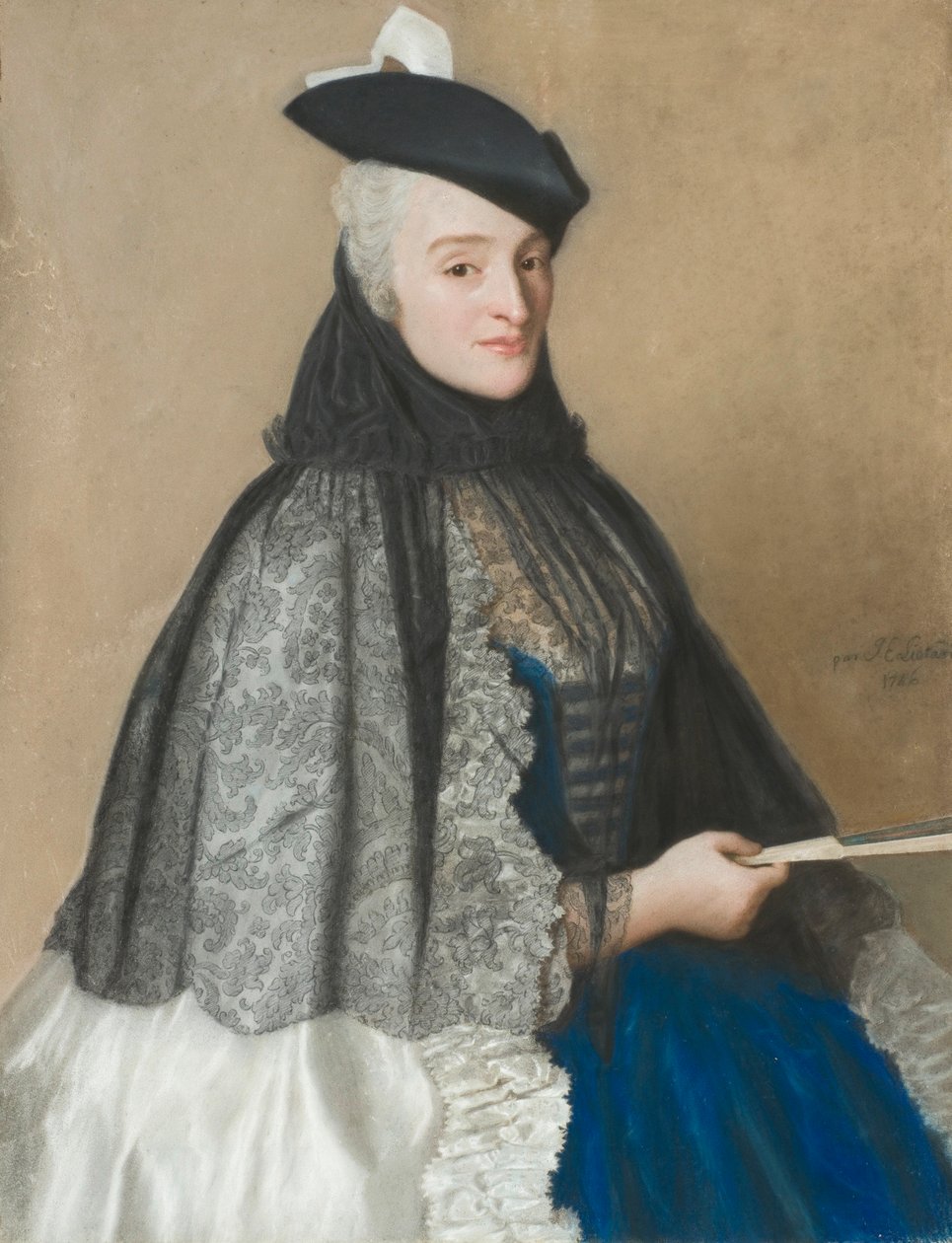 Portret van Mme Boère door Jean Étienne Liotard