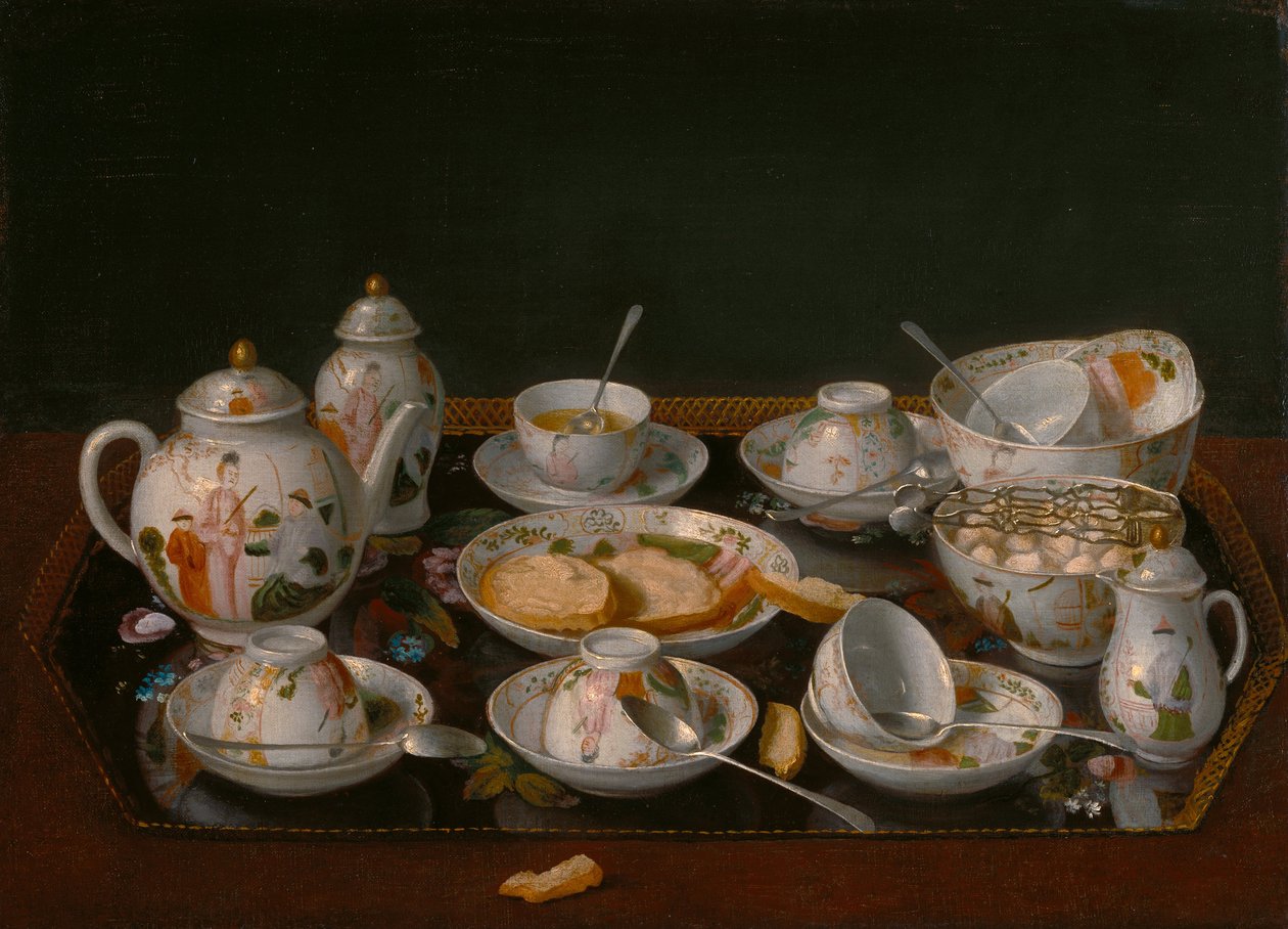 Stilleven: Theeservies door Jean Étienne Liotard