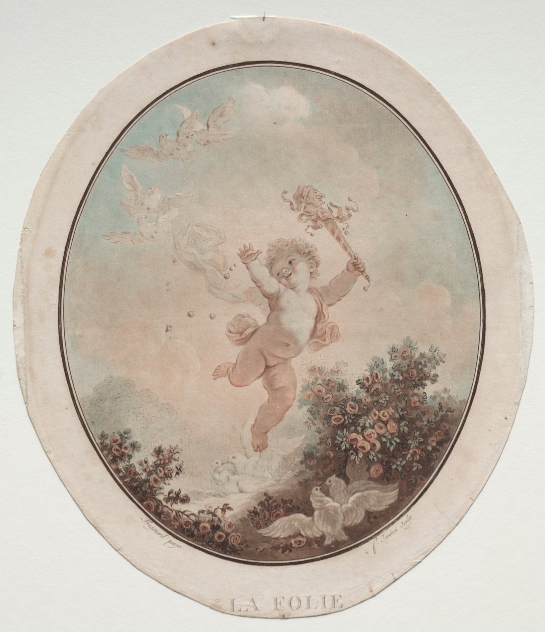 Dwaasheid, 1777 door Jean Francois Janinet