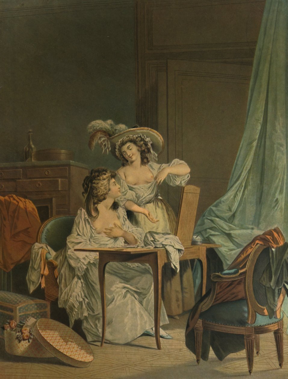 La Comparaison, 1786, 1913 door Jean Francois Janinet