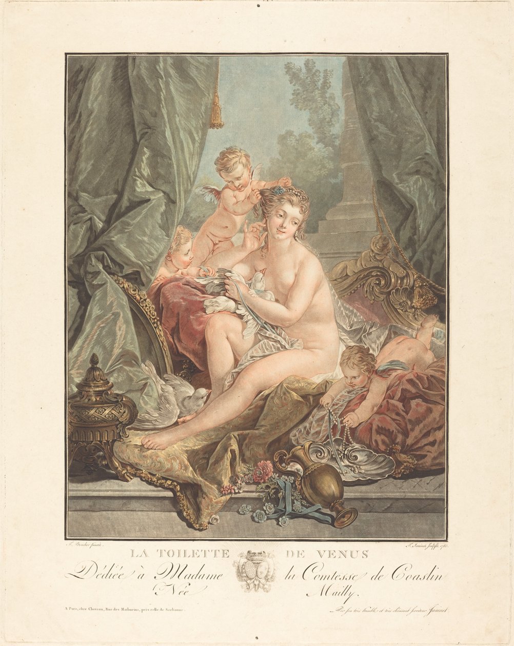 La toilette de Venus door Jean Francois Janinet