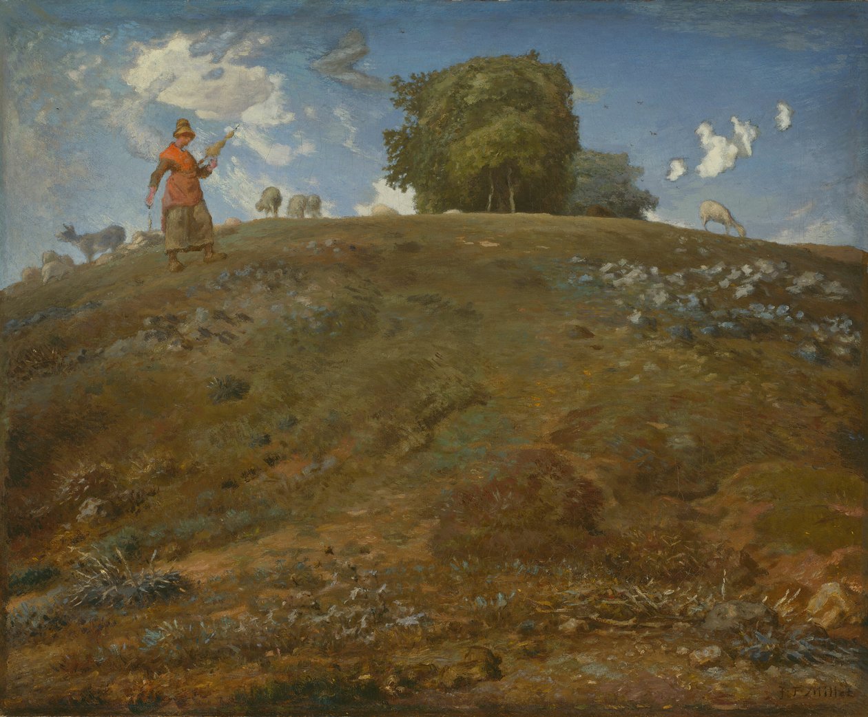 In de Auvergne door Jean Francois Millet