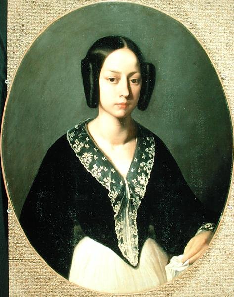 Madame Lefranc, c.1841-42 door Jean Francois Millet