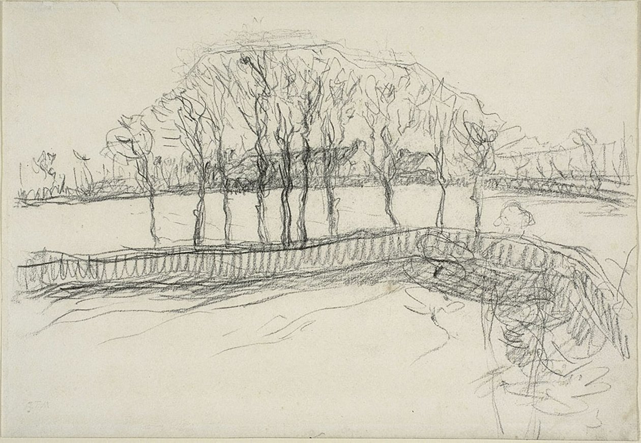 Weide in Normandië door Jean Francois Millet