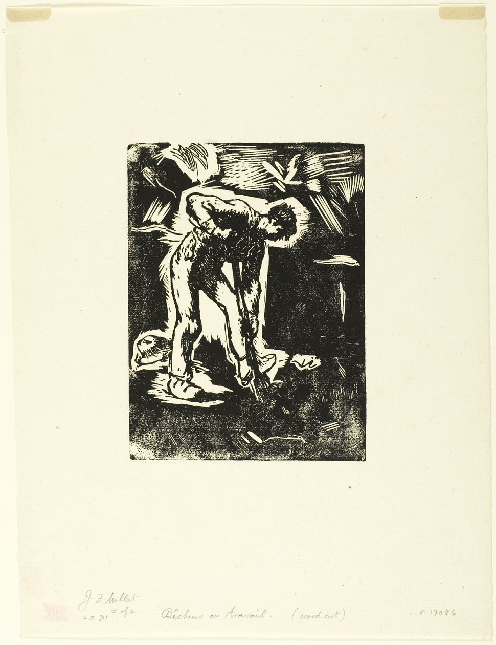 Boer aan het Graven door Jean Francois Millet