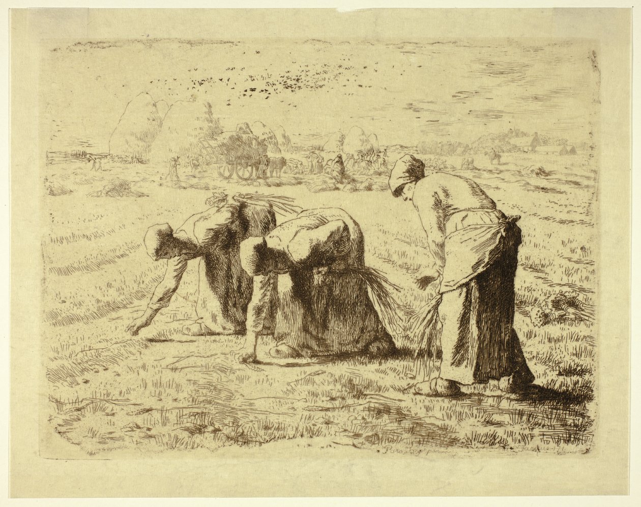 De Arenleesters door Jean Francois Millet