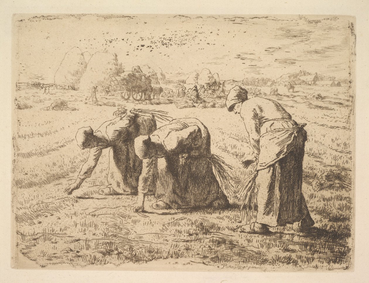 De Arenleesters door Jean Francois Millet