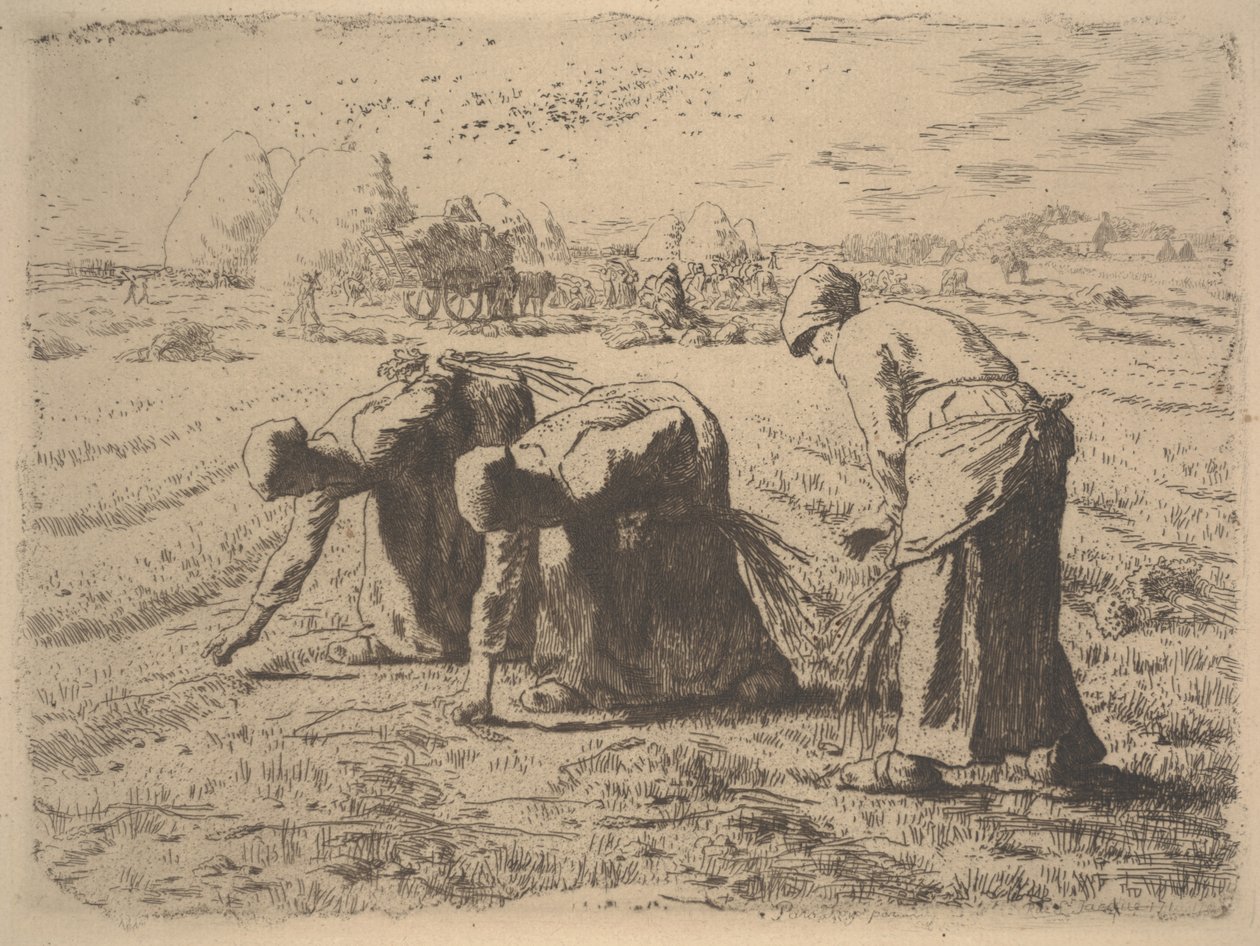 De Arenleesters, c.1855 door Jean Francois Millet