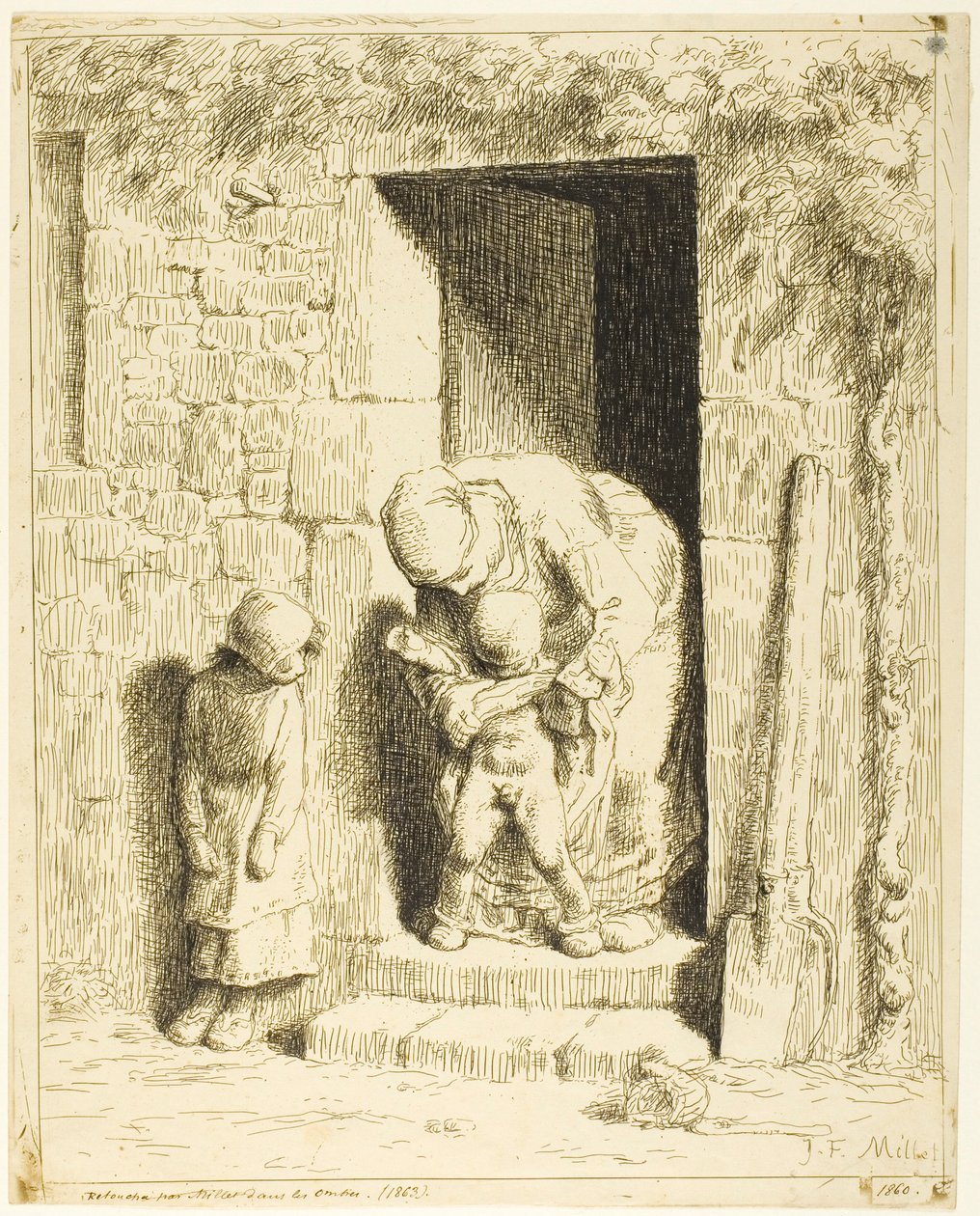 De Moederlijke Voorzorg door Jean Francois Millet