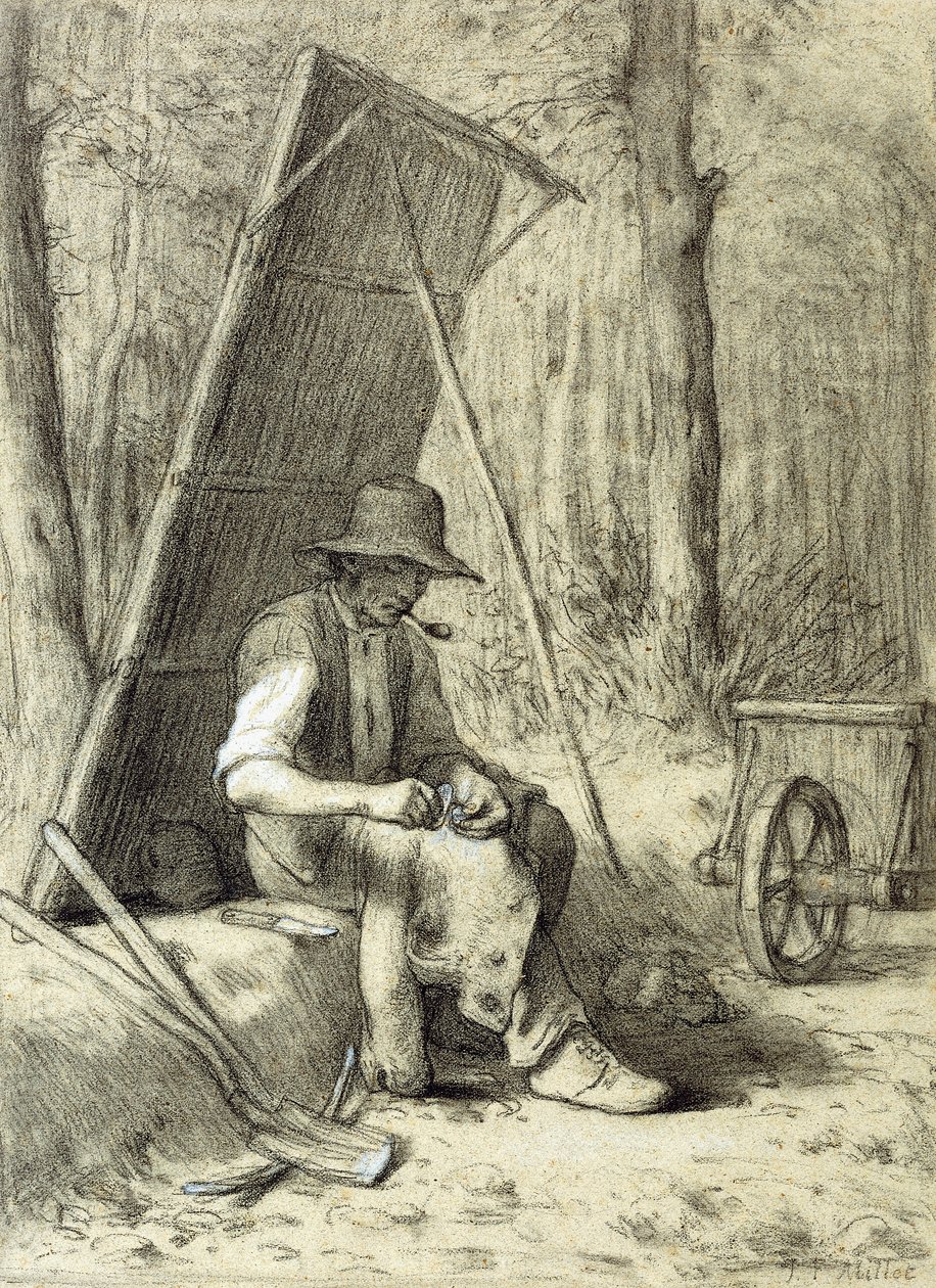 De wegwerker door Jean Francois Millet